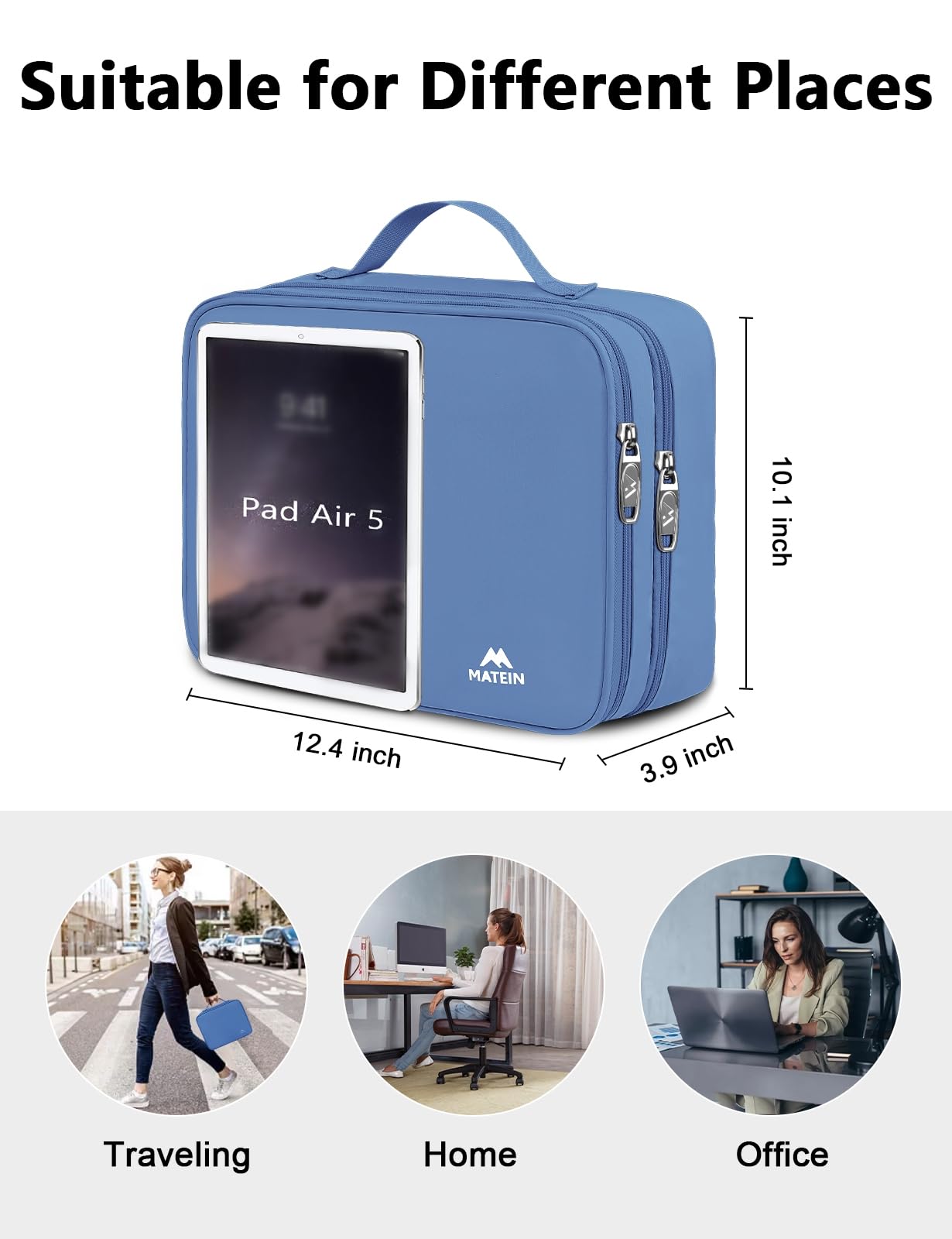 Foto 5 | Travel Tech Organizer Matein - Bolsa Organizadora De Cables, Color Azul - Venta Internacional.
