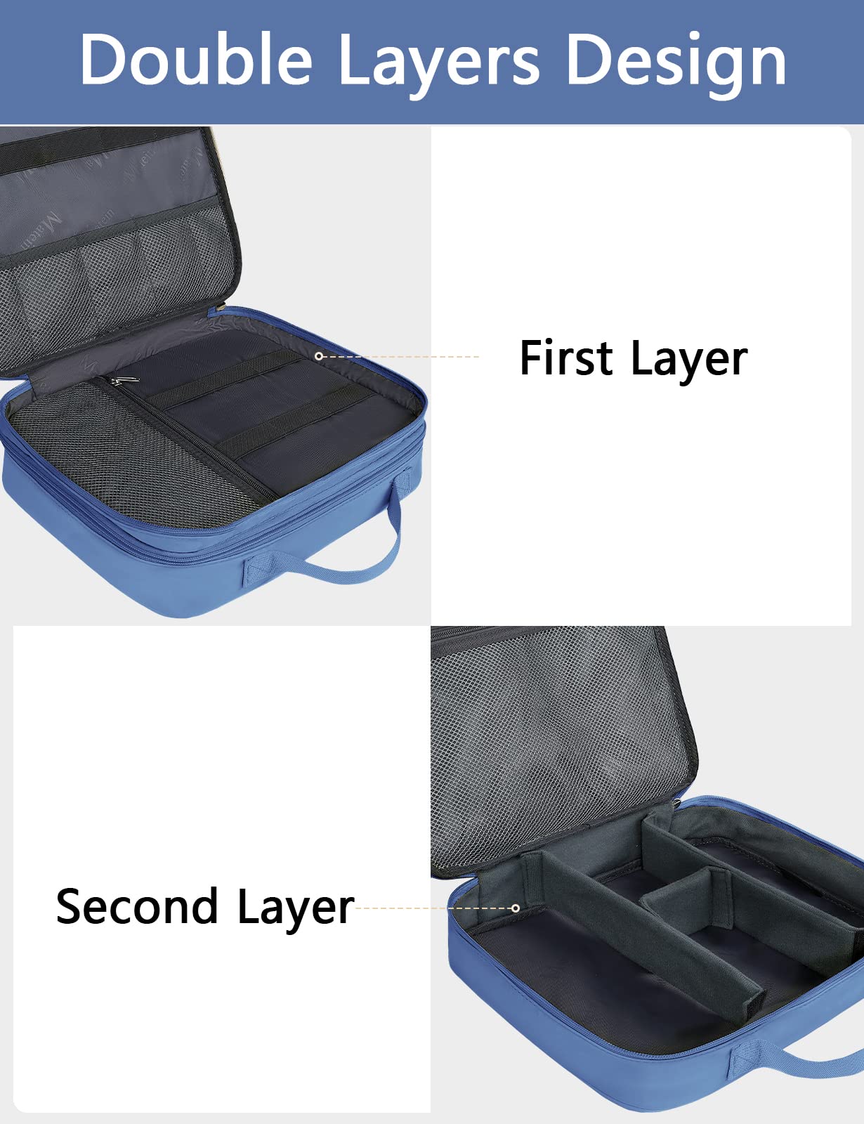 Foto 7 pulgar | Travel Tech Organizer Matein - Bolsa Organizadora De Cables, Color Azul - Venta Internacional.