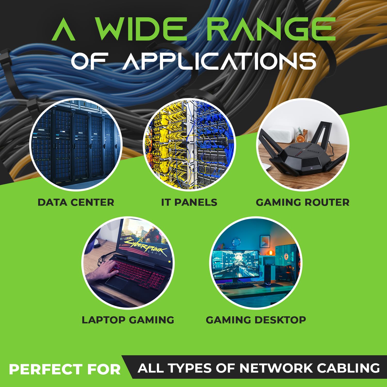 Foto 8 pulgar | Cable Ethernet Gearit Cat 6, 20 Pies (6 M), Negro, Paquete De 10 - Venta Internacional.