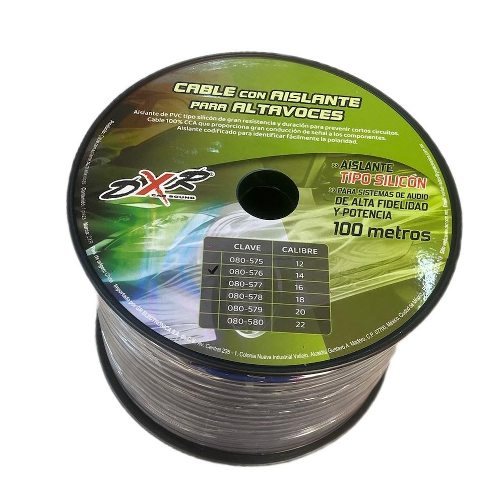 Rollo De Cable 100 Metros Con Aislante Tipo Silicon Calibre 14