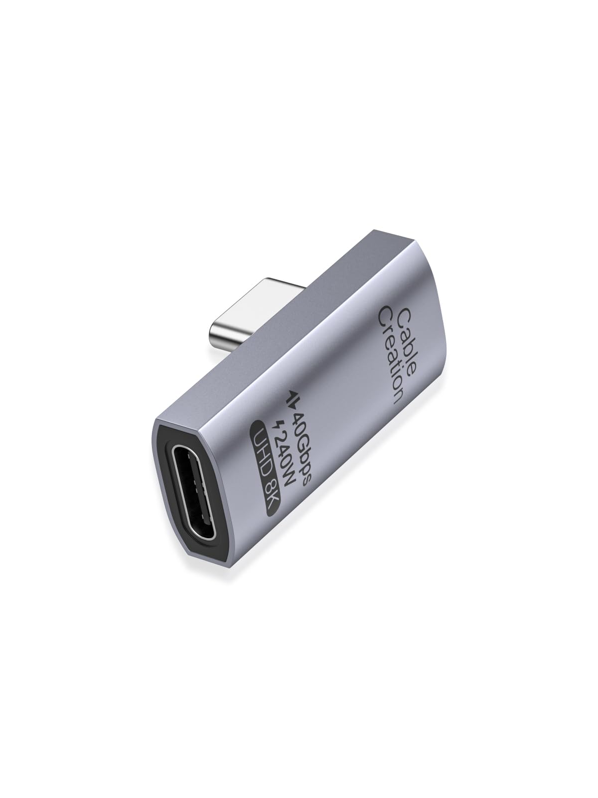 Foto 2 pulgar | Adaptador Usb C Cablecreation, Ángulo Recto De 90 Grados, 40 Gbps - Venta Internacional.