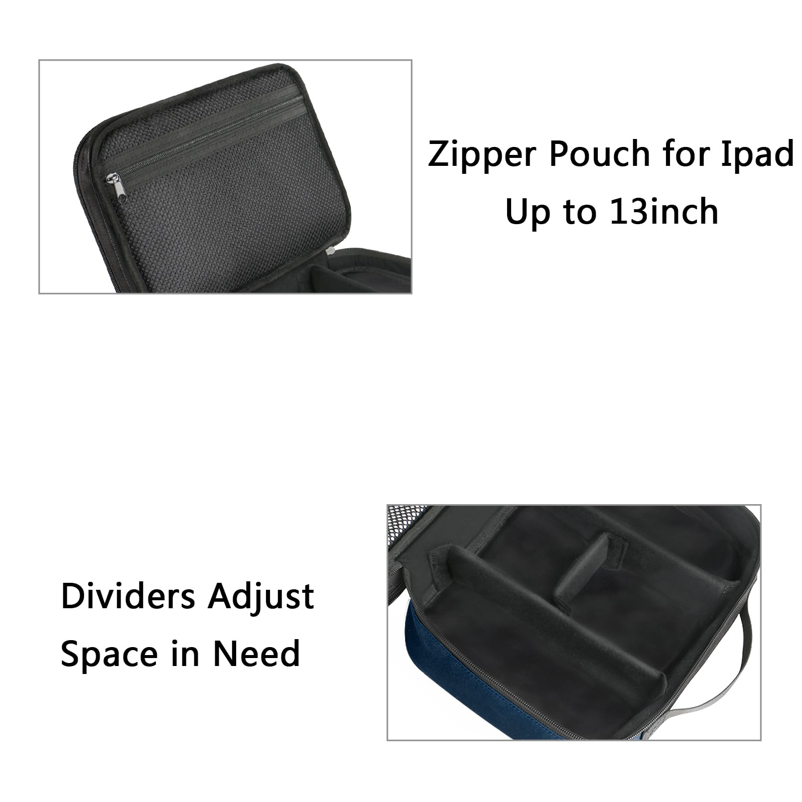 Foto 6 pulgar | Organizador De Cordones De Viaje Matein Para Hombre, Azul Marino, Hasta 12.9 Pulgadas - Venta Internacional.