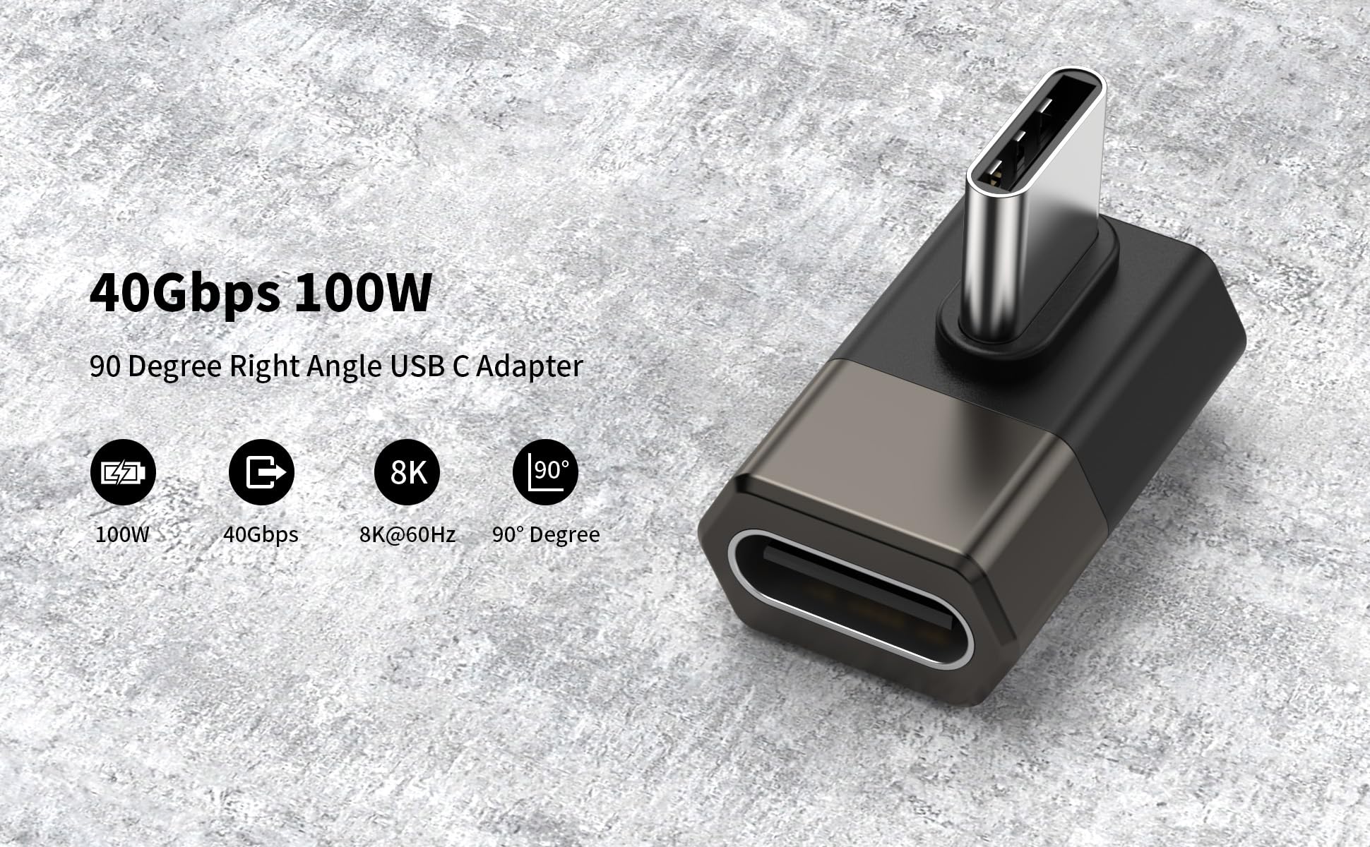 Foto 7 | Adaptador Usb C Fidioto De 90 Grados (paquete De 2) Para Macbook/imac/ipad - Venta Internacional.
