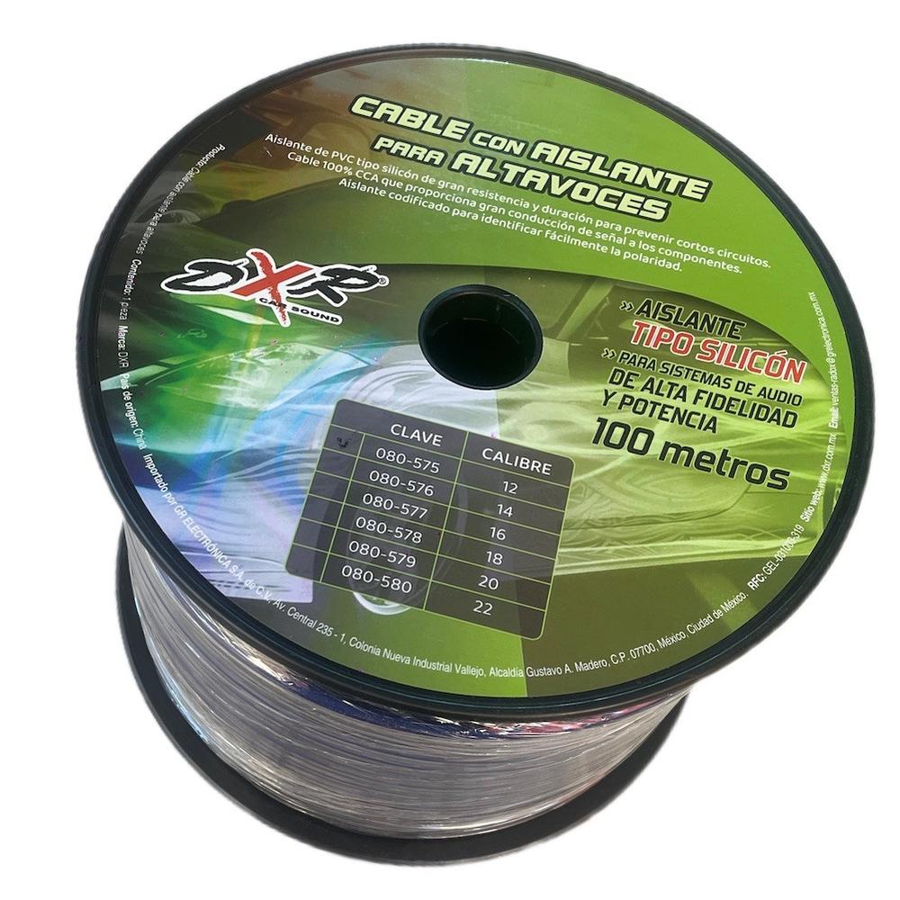 Rollo De Cable 100 Metros Con Aislante Tipo Silicon Calibre 12