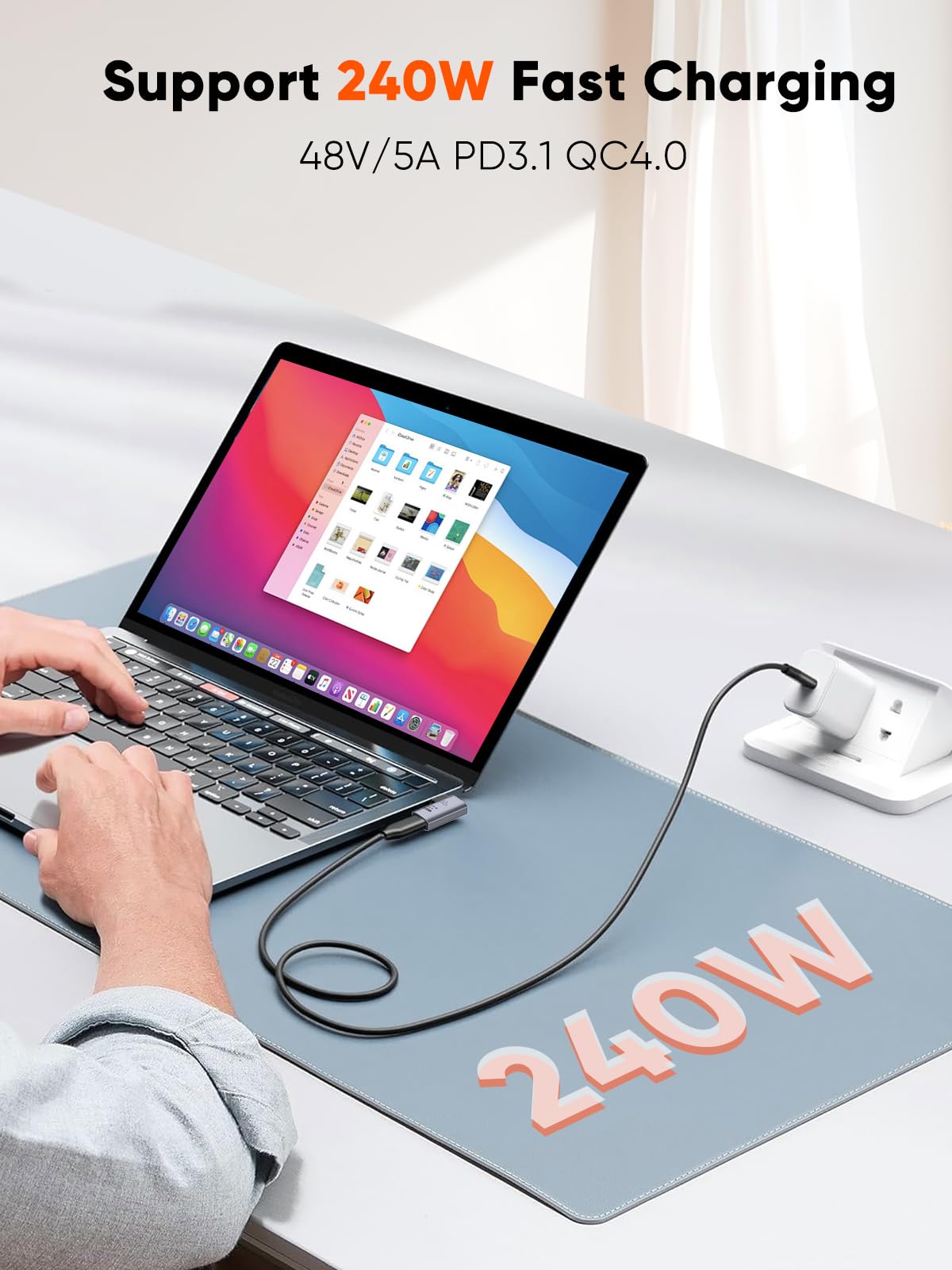 Foto 5 pulgar | Adaptador Usb C Cablecreation En Ángulo Recto 90°, 40 Gbps, 240 W, Paquete De 2 - Venta Internacional.
