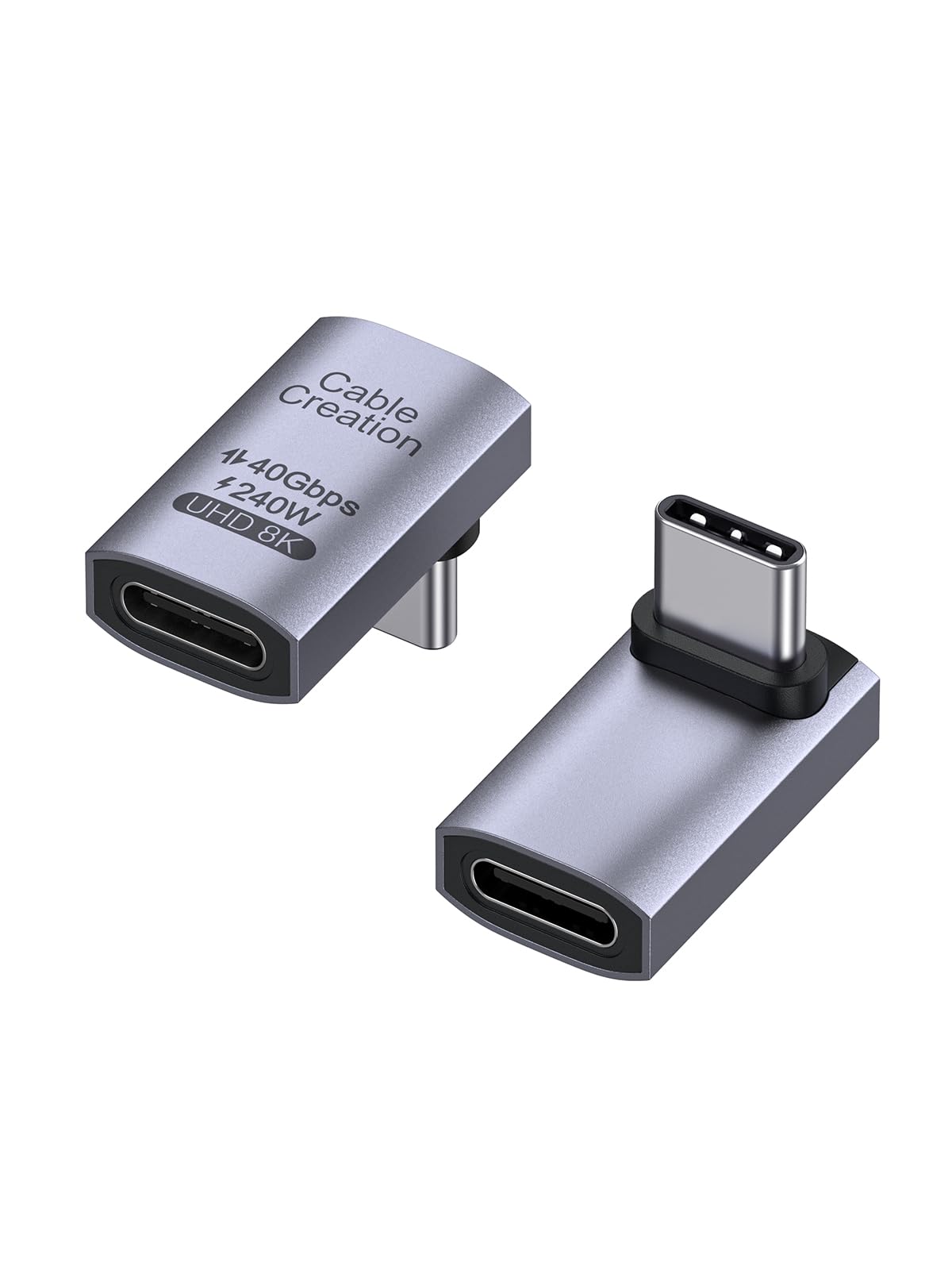 Foto 2 pulgar | Adaptador Usb C Cablecreation En Ángulo Recto De 90 Grados, Paquete De 2 - Venta Internacional.
