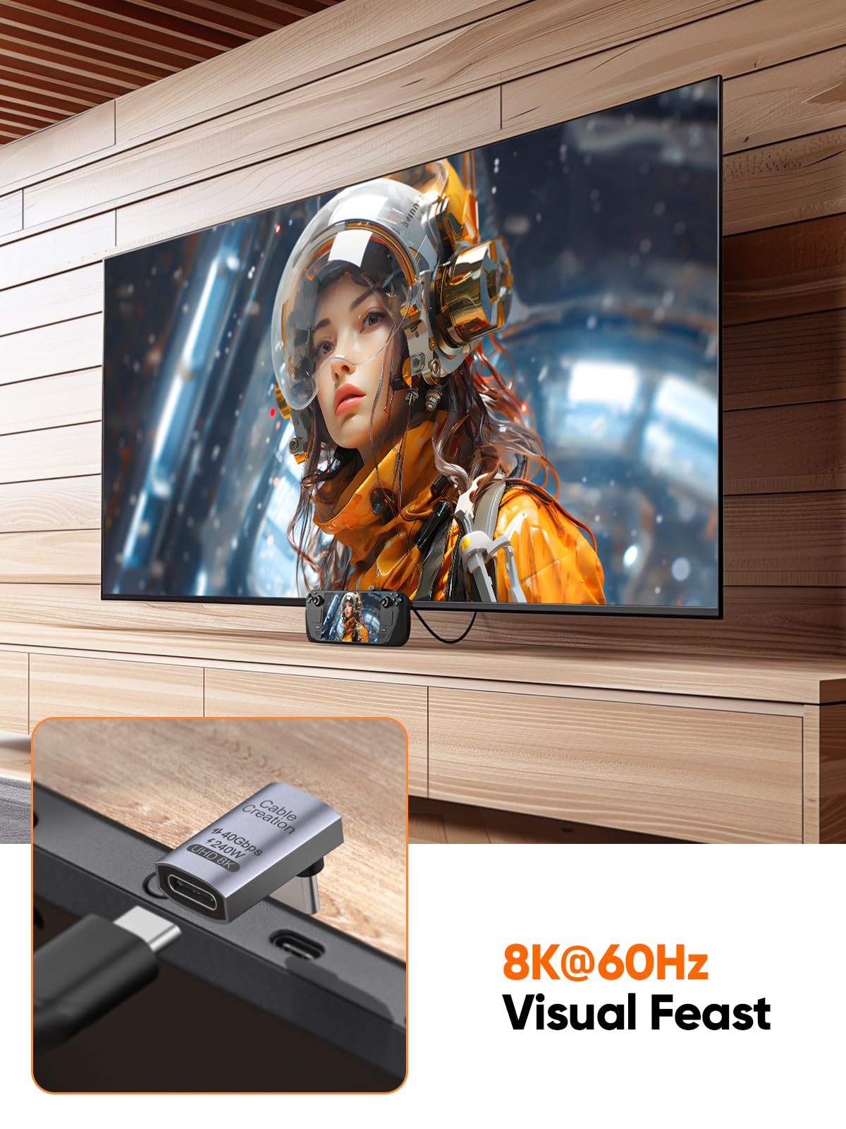 Foto 5 | Adaptador Usb C Cablecreation En Ángulo Recto De 90 Grados, Paquete De 2 - Venta Internacional.