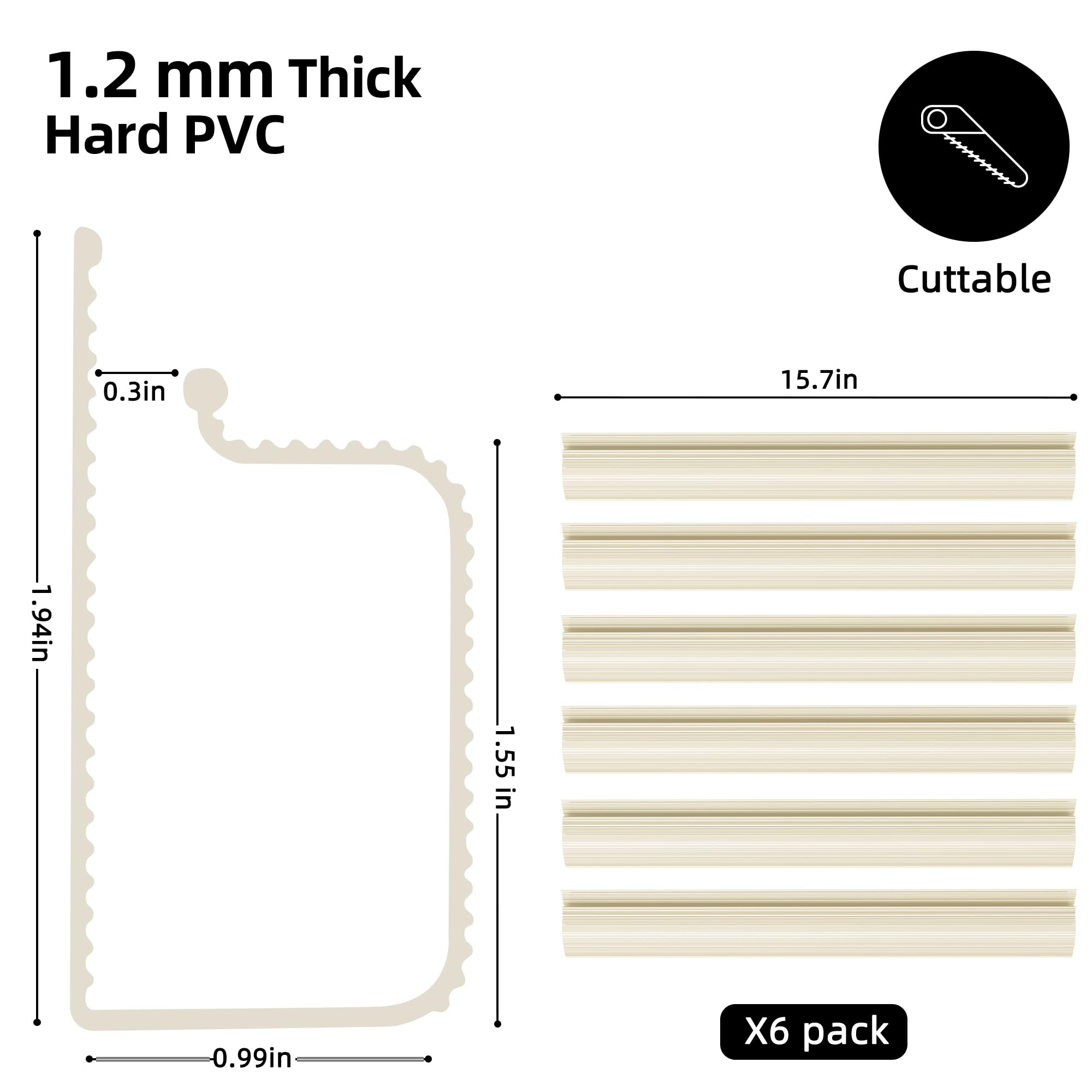 Foto 6 pulgar | Soporte Adhesivo Yecaye Para Colocar Cables Debajo Del Escritorio, 6 X 40 Cm - Venta Internacional.