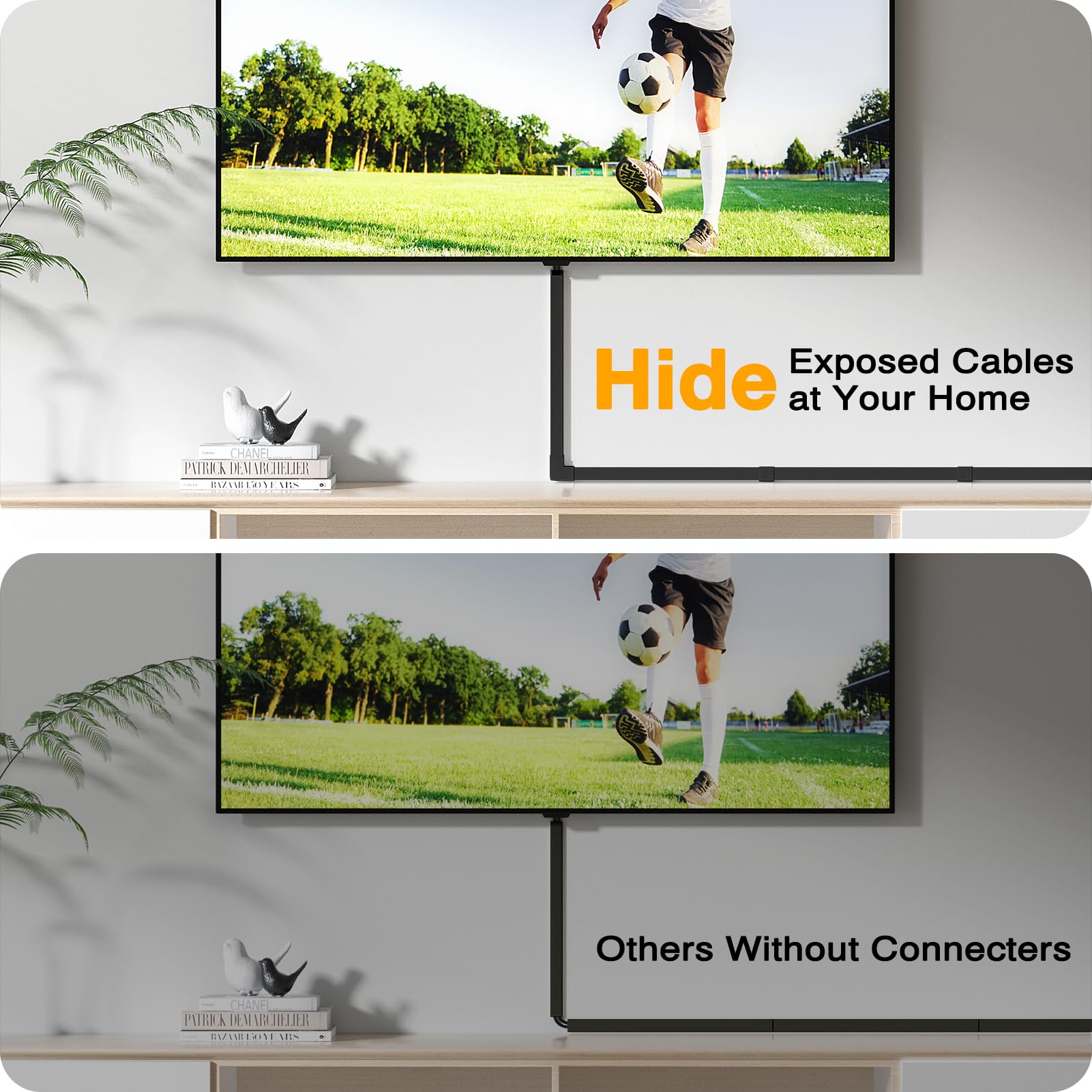Foto 4 | Cord Hider Delamu - Funda De Pared Para Cables (4 M), Color Negro - Venta Internacional.