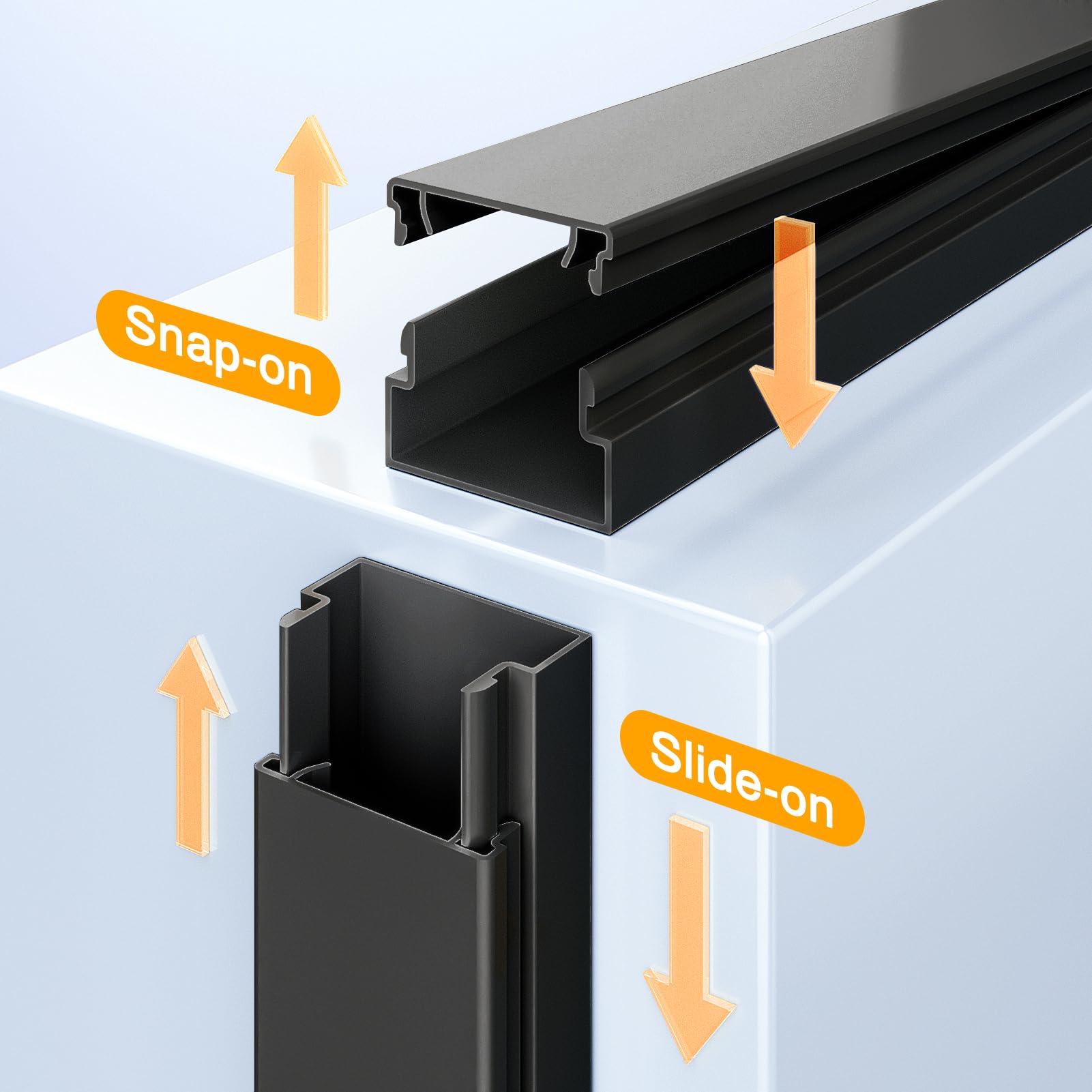 Foto 5 | Cord Hider Delamu - Funda De Pared Para Cables (4 M), Color Negro - Venta Internacional.