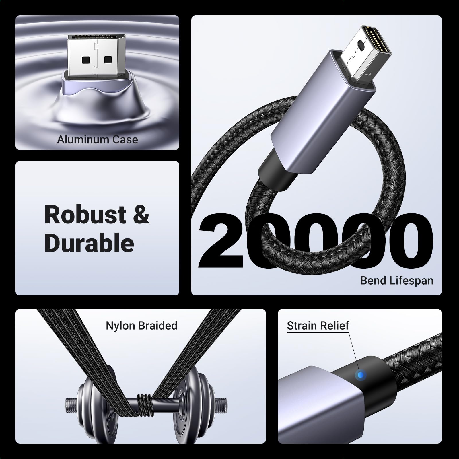 Foto 8 pulgar | Cable Ugreen Vesa Mini Displayport A Displayport 1.4 2 M 8k - Venta Internacional.