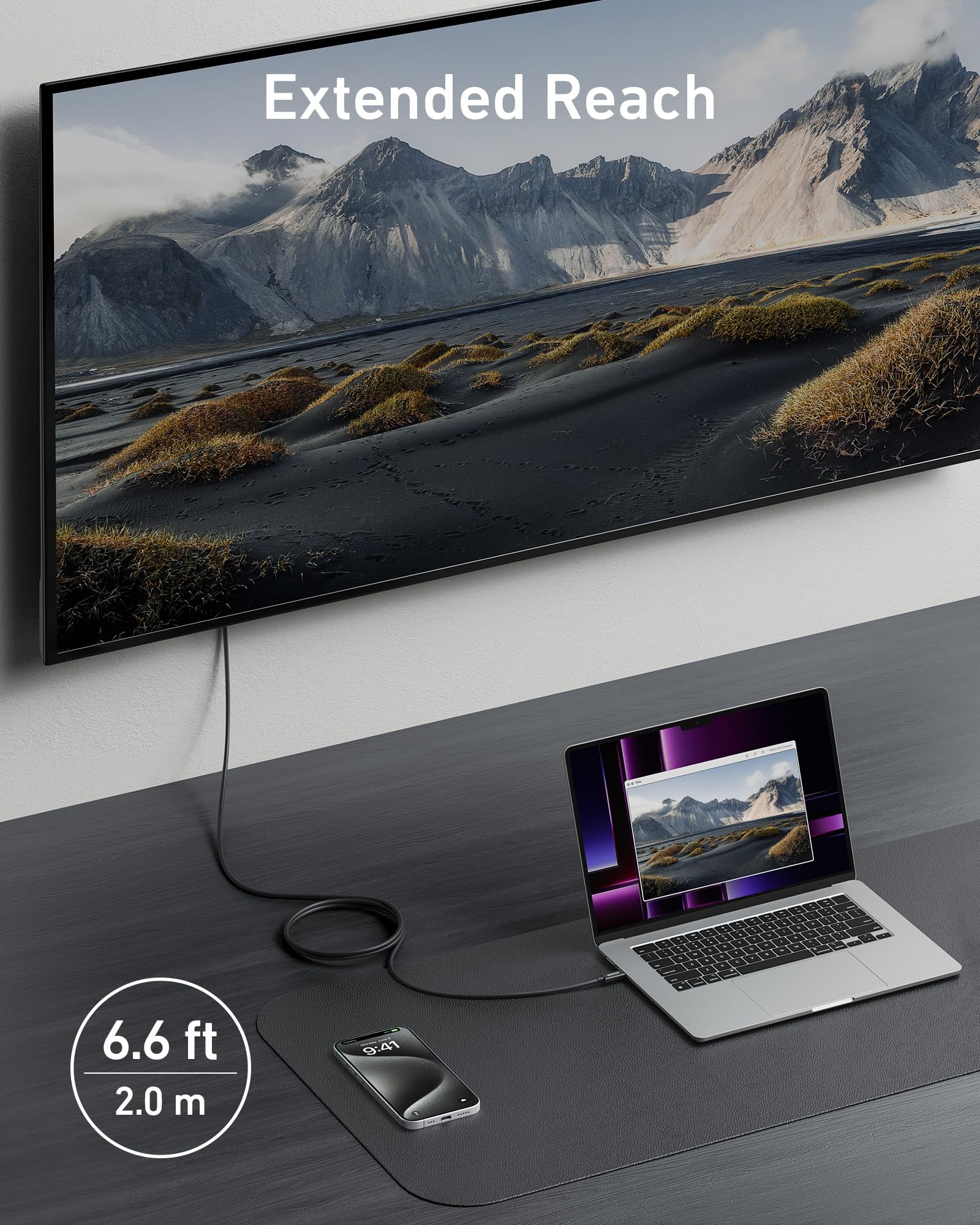 Foto 7 pulgar | Cable Usb C Anker Thunderbolt 4 Usb C A Usb C, 6.6 Pies, 100 W - Venta Internacional.