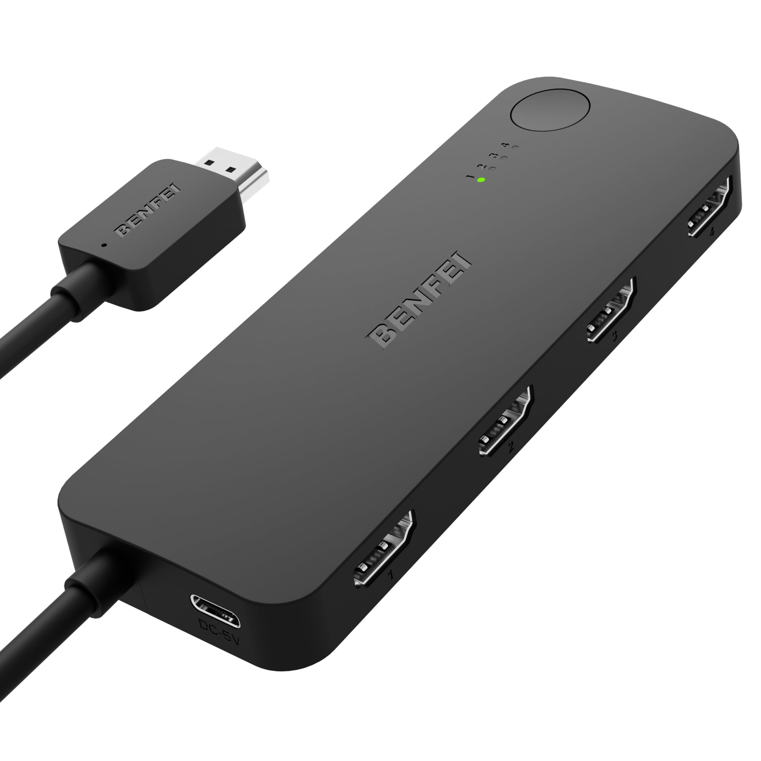 Foto 2 pulgar | Conmutador Hdmi Benfei De 4 Entradas Y 1 Salida 4k @60hz, 2k @144hz Con Hdmi De 30 M - Venta Internacional.
