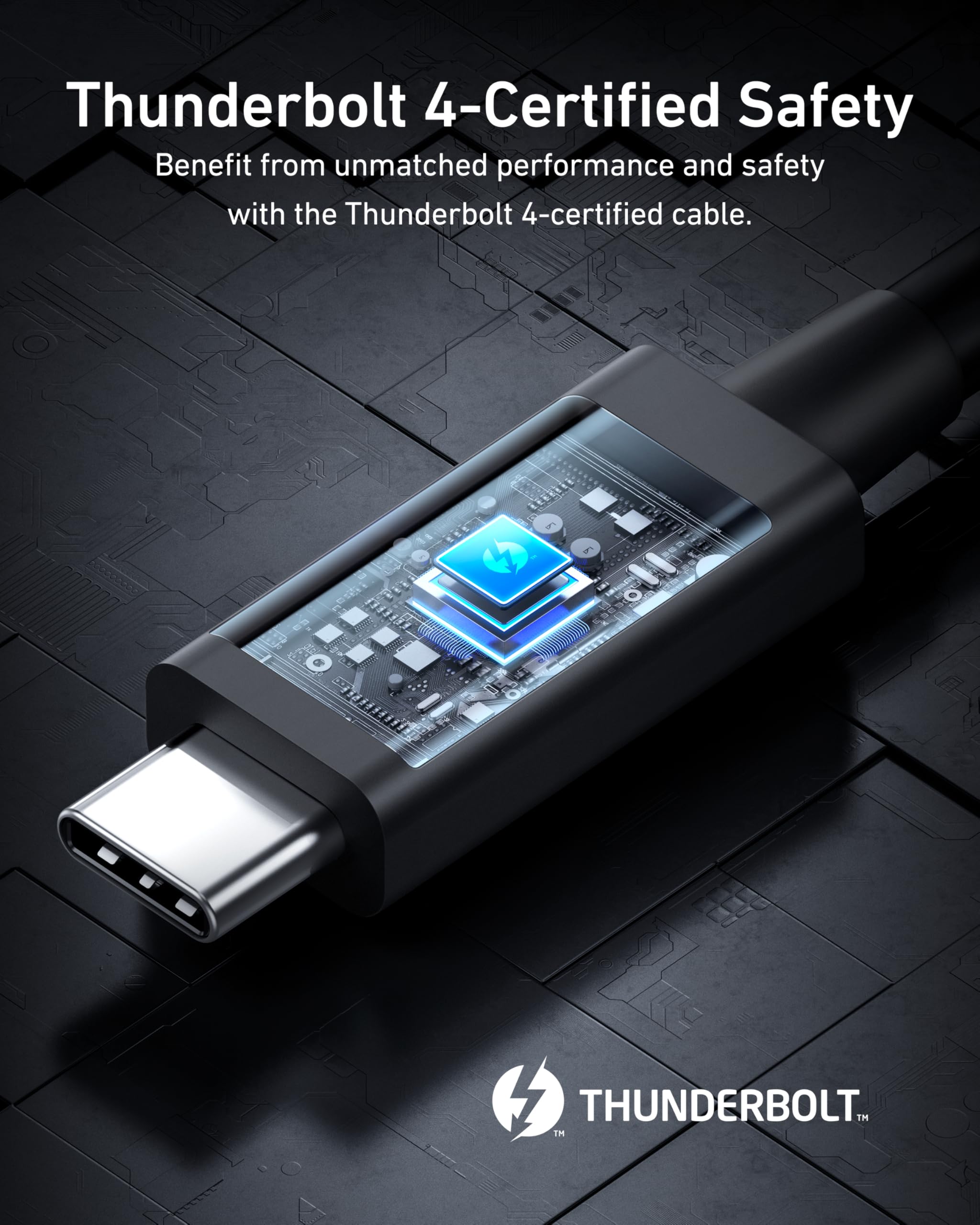 Foto 7 pulgar | Cable Usb C A Usb C Certificado Anker Thunderbolt 4 De 2.3 Pies - Venta Internacional.