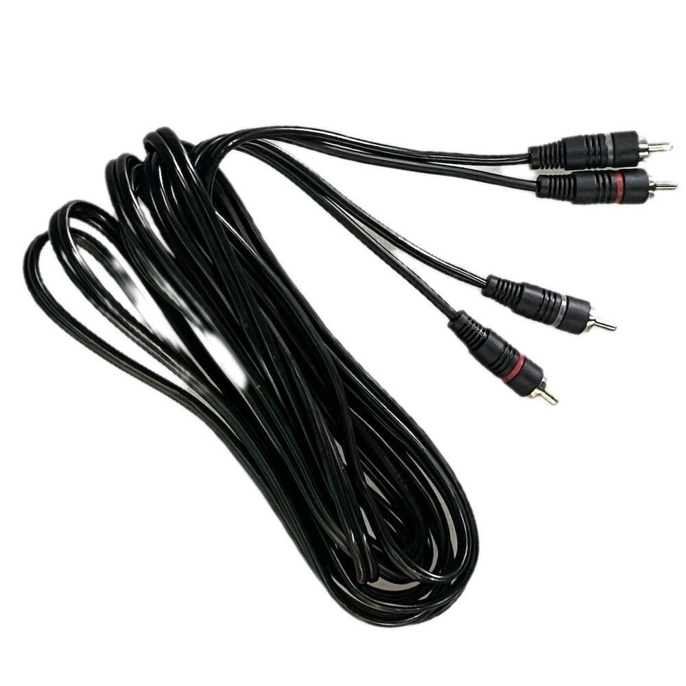 Foto 3 pulgar | Cable Negro Extension 2 Plugs Rca Por Lado Reforzada 3,60 Mt