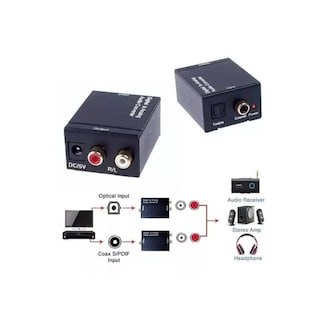Foto 1 | Convertidor De Audio Digital A Rca Con Adaptador De Corriente De 5 V - Venta Internacional.