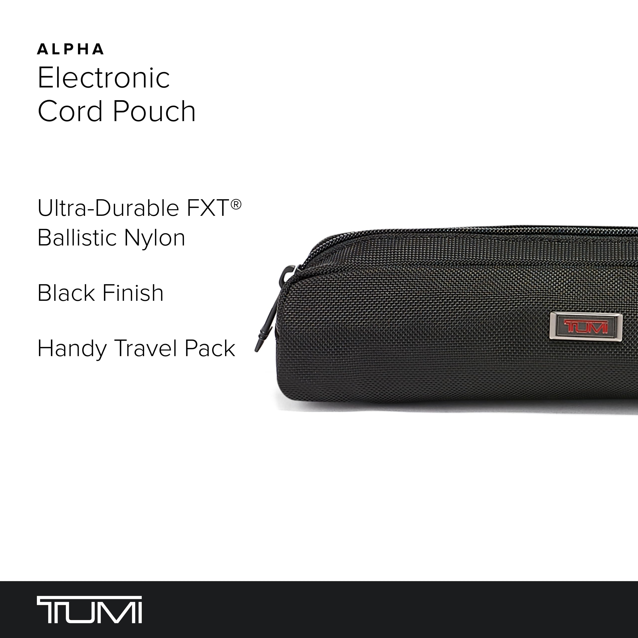 Foto 3 pulgar | Funda Organizadora De Cables Tumi Alpha Electronic Cord Negra - Venta Internacional.