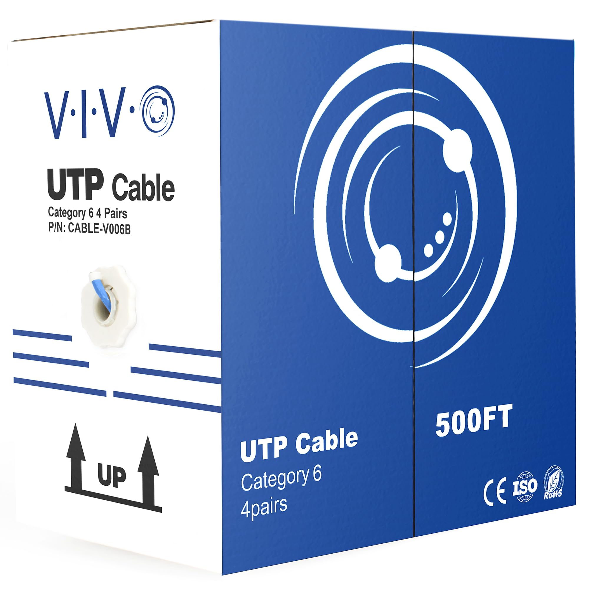 Foto 2 pulgar | Cable Ethernet Vivo Cable-v006b Cat6, 500 Pies, Azul - Venta Internacional.