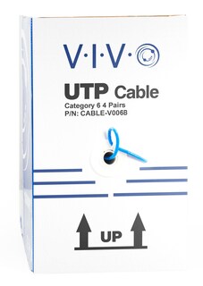 Foto 7 | Cable Ethernet Vivo Cable-v006b Cat6, 500 Pies, Azul - Venta Internacional.