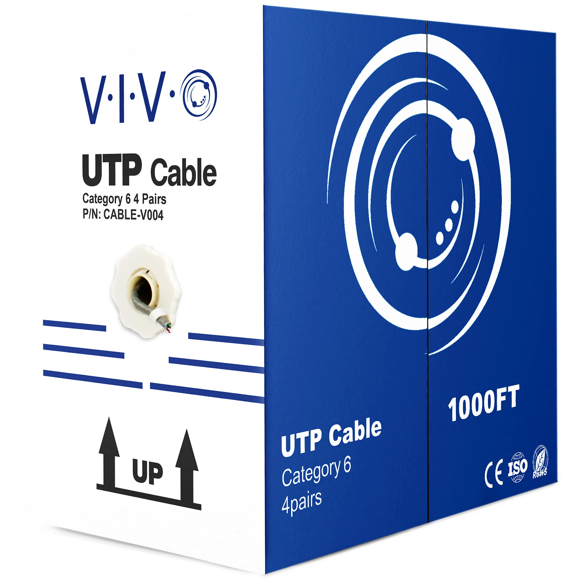 Foto 2 pulgar | Cable Ethernet Vivo Cca Cat6 23 Awg 305 M Utp Gris Cable-v004 - Venta Internacional.