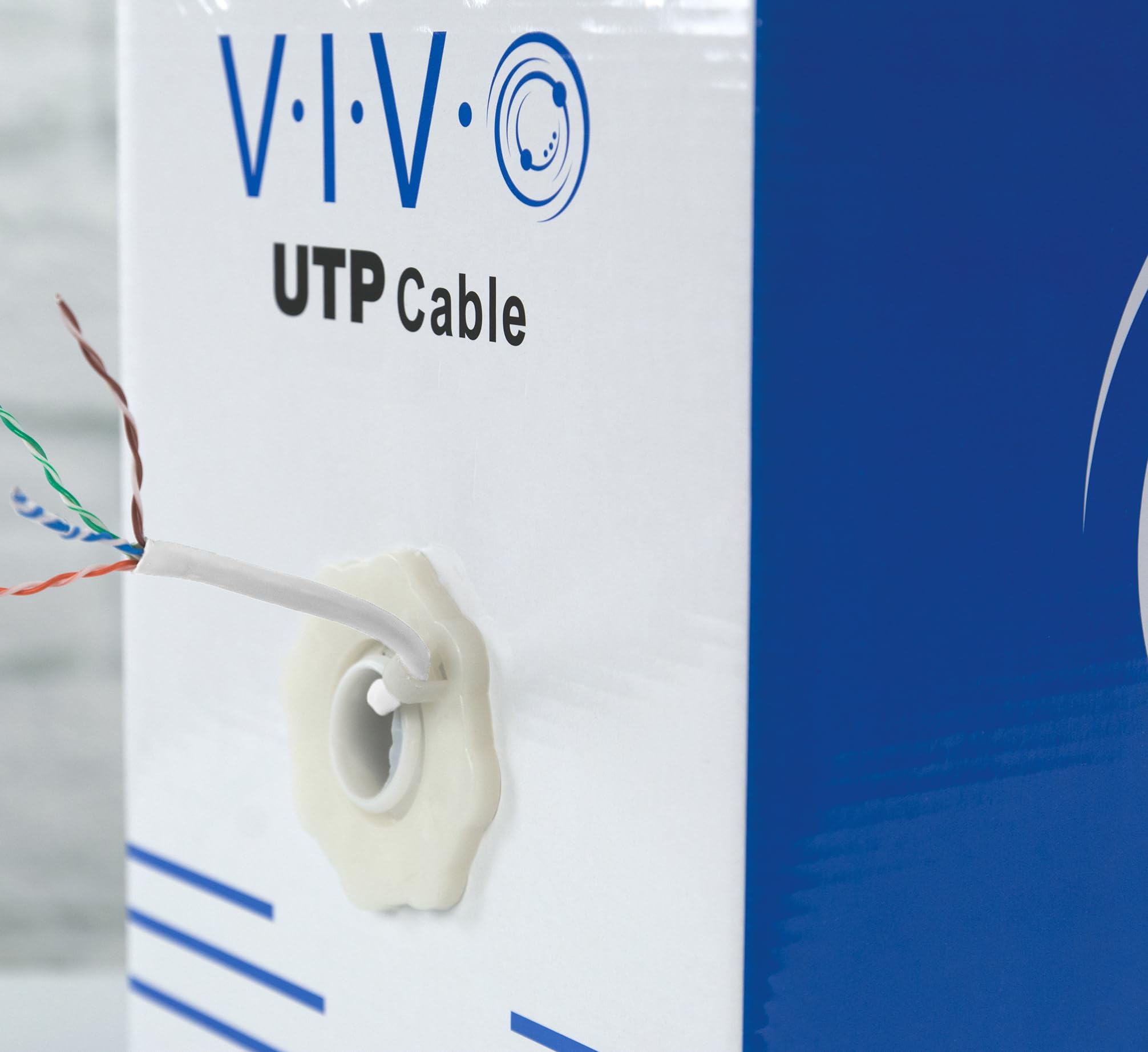 Foto 8 pulgar | Cable Ethernet Vivo Cable-v006w Cat6, 500 Pies, Blanco - Venta Internacional.