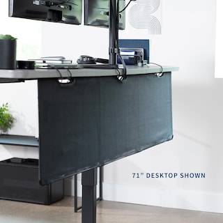 Foto 2 | Faldón De Escritorio Vivo Desk-skirt-60 Para Debajo Del Escritorio, Privacidad, Negro, 60 Cm - Venta Internacional.