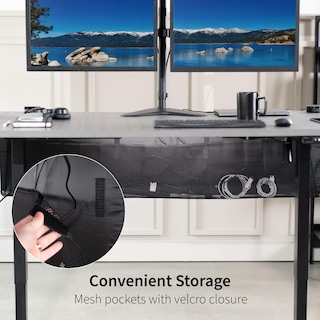 Foto 6 | Faldón De Escritorio Vivo Desk-skirt-60 Para Debajo Del Escritorio, Privacidad, Negro, 60 Cm - Venta Internacional.