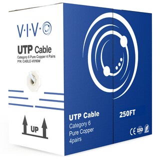 Foto 1 | Cable Ethernet Vivo Cable-v016w Cat6 De 250 Pies, Blanco - Venta Internacional.