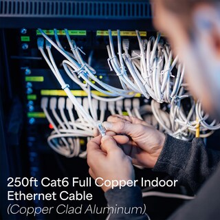 Foto 3 | Cable Ethernet Vivo Cable-v016w Cat6 De 250 Pies, Blanco - Venta Internacional.