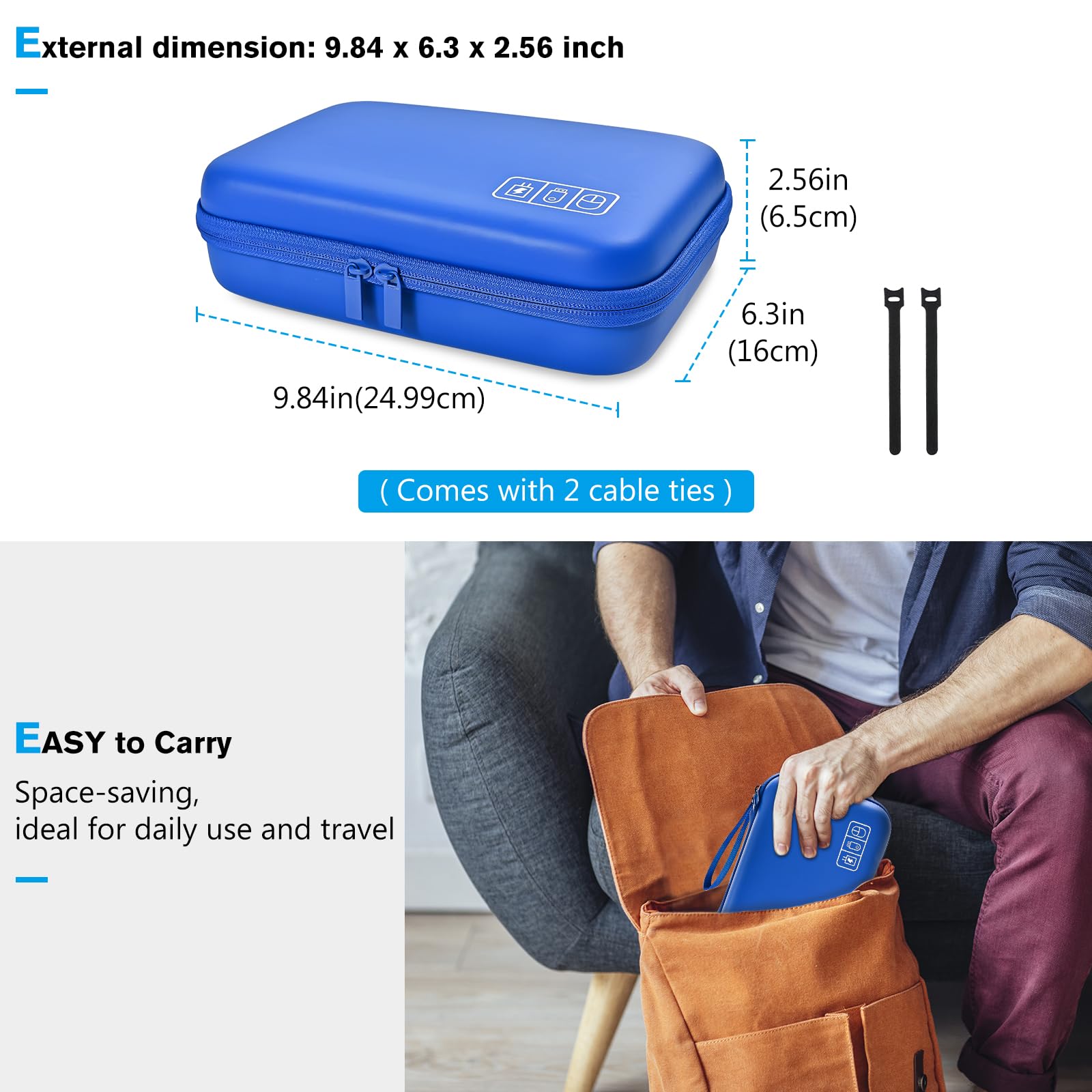 Foto 7 pulgar | Funda Organizadora De Viaje Procase Para Macbook Power Accessories - Venta Internacional.