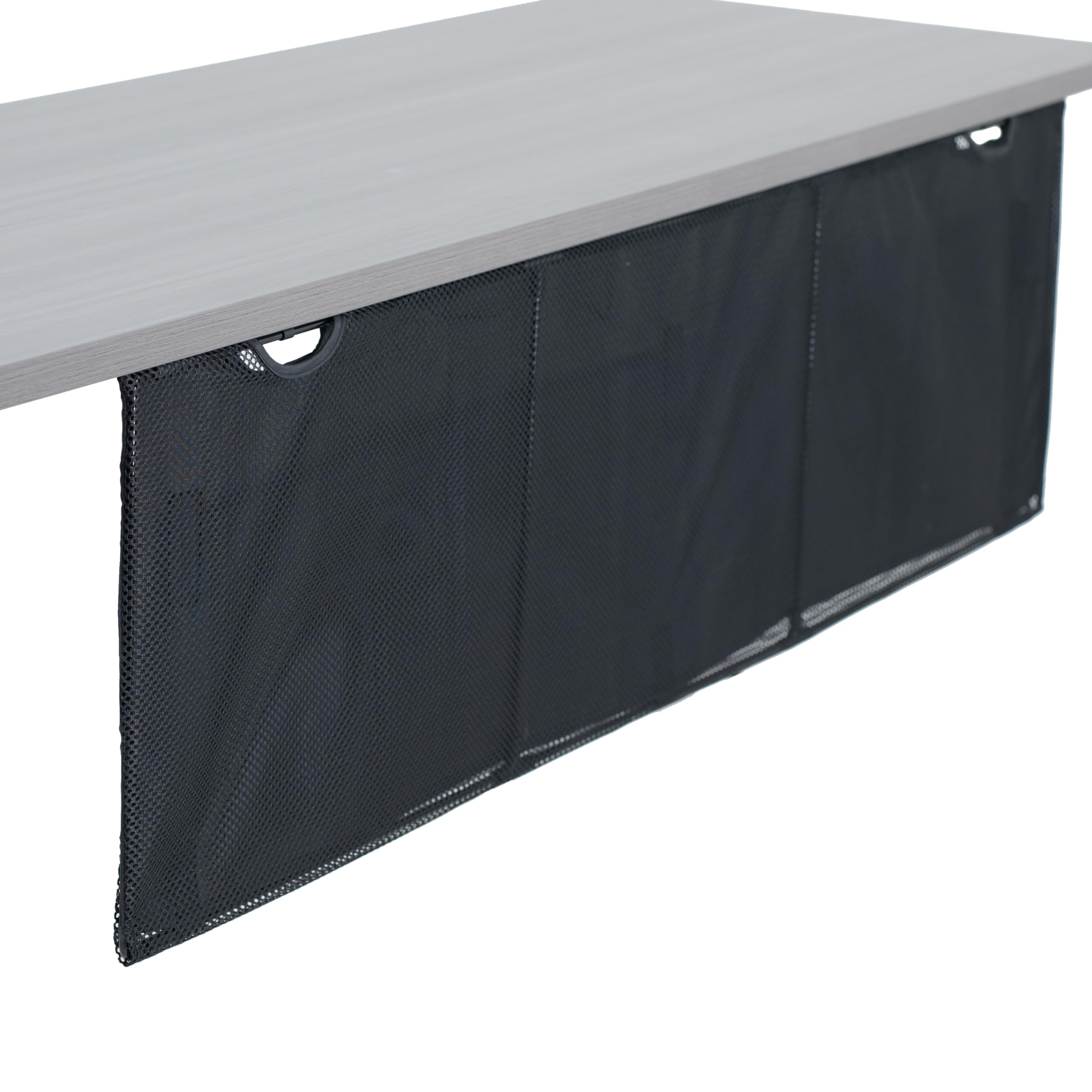 Foto 2 pulgar | Faldón De Escritorio Vivo Desk-skirt-48 Negro De 122 Cm Con Gestión De Cables - Venta Internacional.
