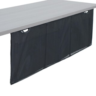 Foto 1 | Faldón De Escritorio Vivo Desk-skirt-48 Negro De 122 Cm Con Gestión De Cables - Venta Internacional.