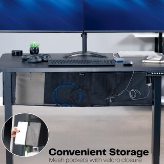 Foto 7 | Faldón De Escritorio Vivo Desk-skirt-48 Negro De 122 Cm Con Gestión De Cables - Venta Internacional.