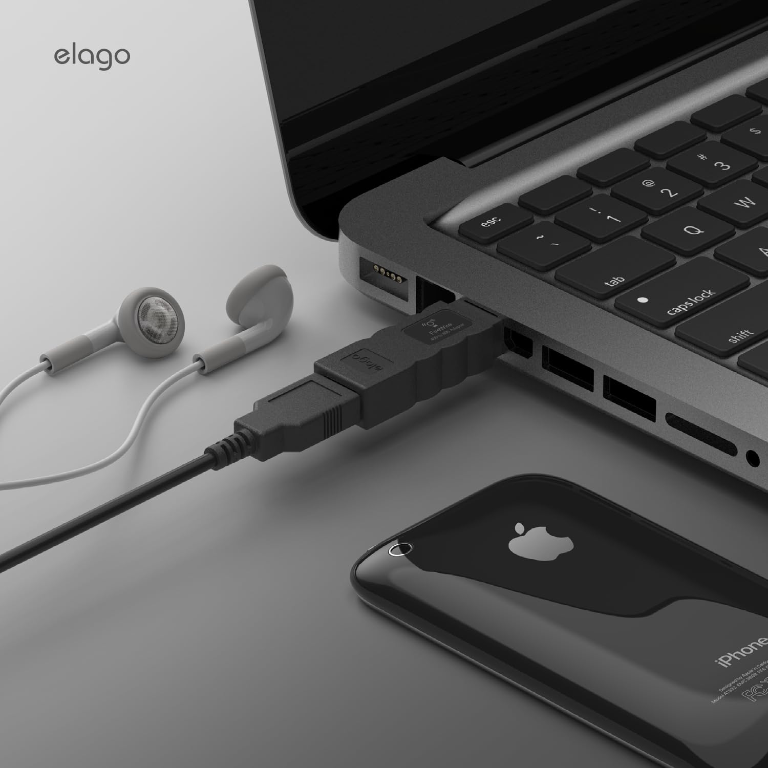Foto 5 pulgar | Adaptador Elago Firewire 400 A 800 (negro) Para Mac - Venta Internacional.