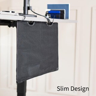 Foto 7 | Faldón De Escritorio Vivo Desk-skirt-30 Negro De 76 X 38 Cm Con Administrador De Cables - Venta Internacional.