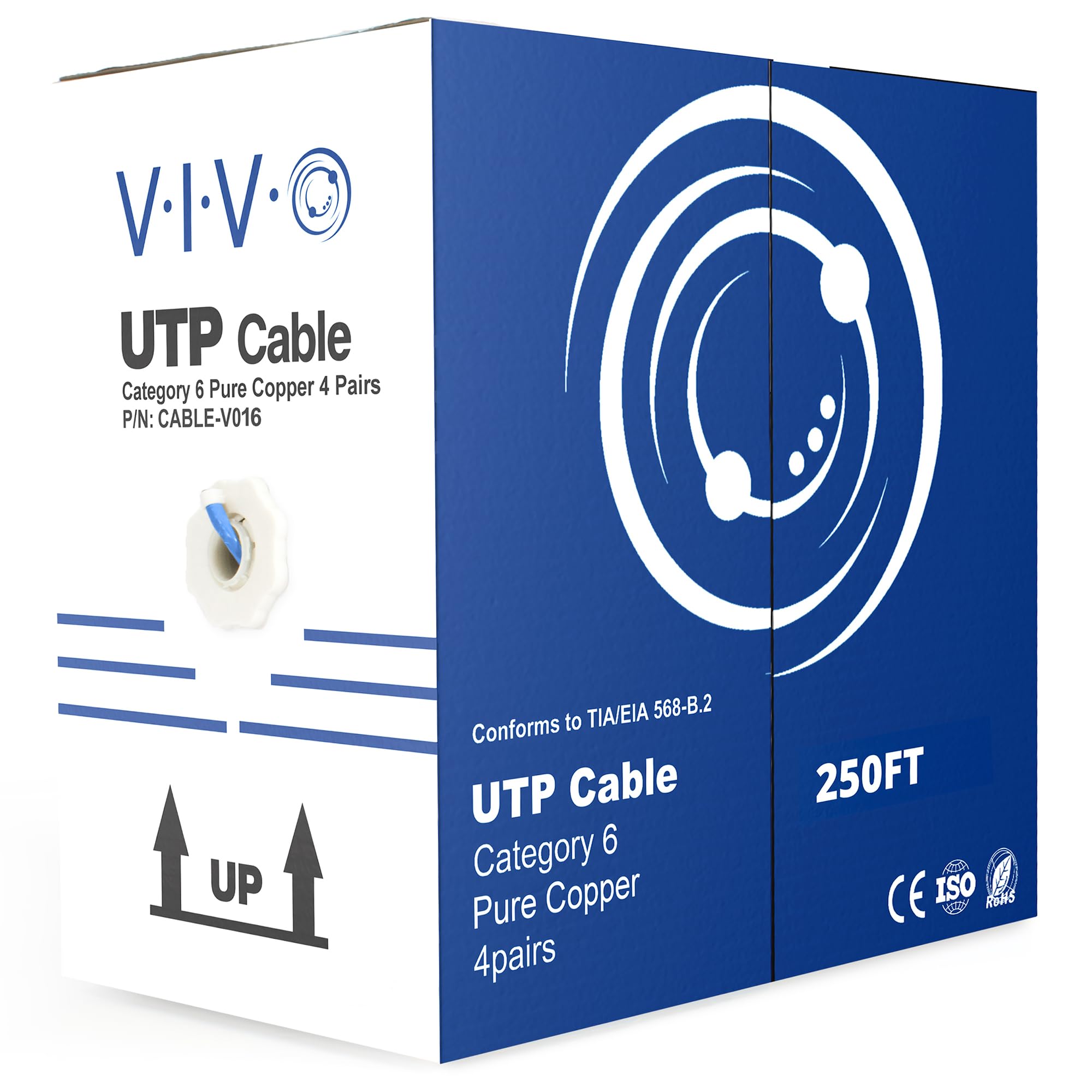 Foto 1 | Cable Ethernet Vivo Cable-v016 Cat6 De 250 Pies, Azul - Venta Internacional.