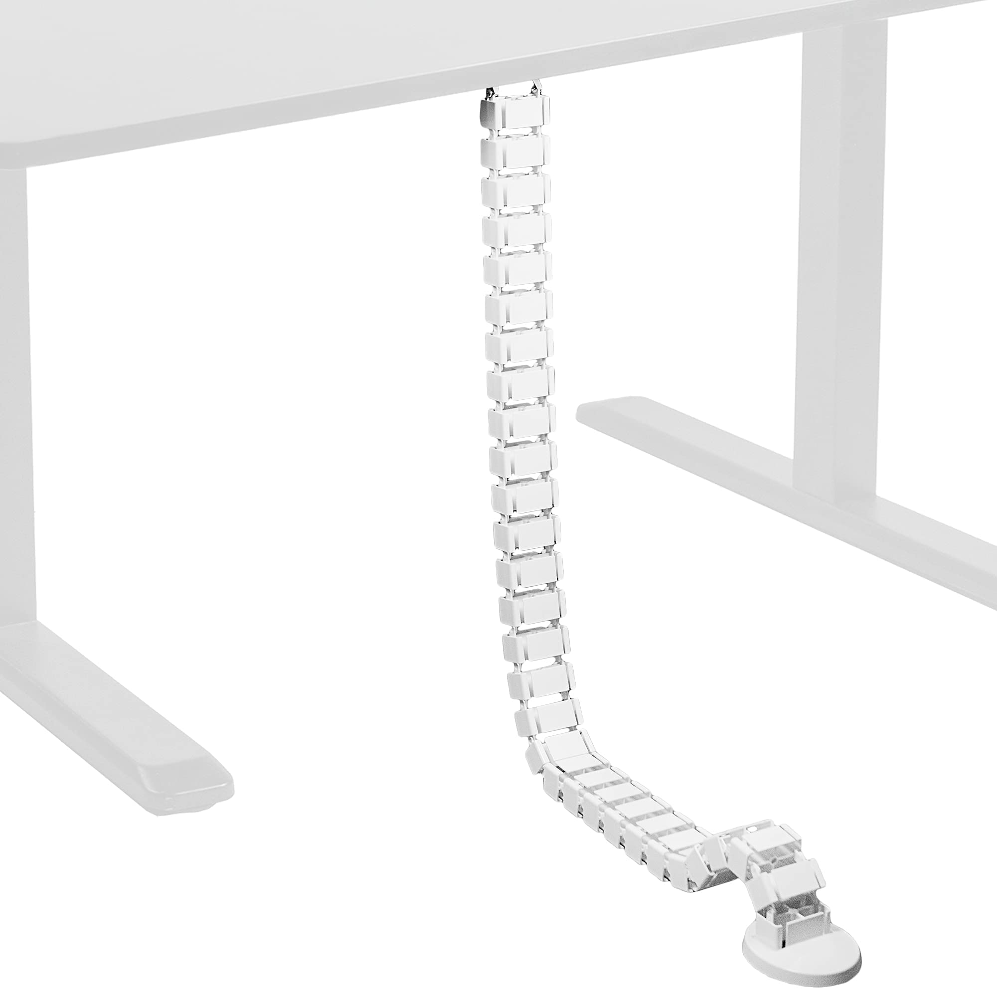Foto 2 pulgar | Kit De Gestión De Cables Vivo Vertebrae Para Debajo Del Escritorio, Blanco - Venta Internacional.