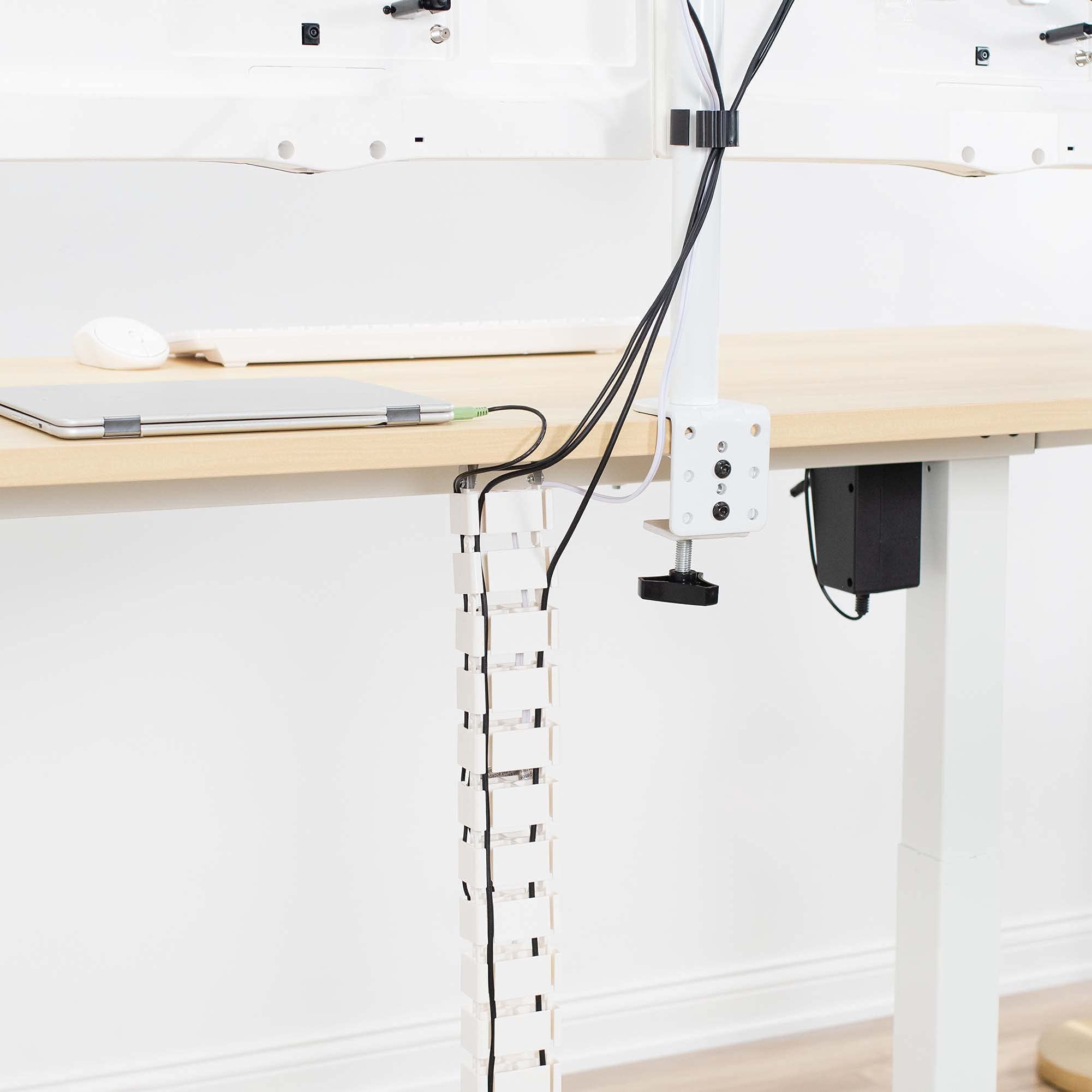 Foto 5 | Kit De Gestión De Cables Vivo Vertebrae Para Debajo Del Escritorio, Blanco - Venta Internacional.