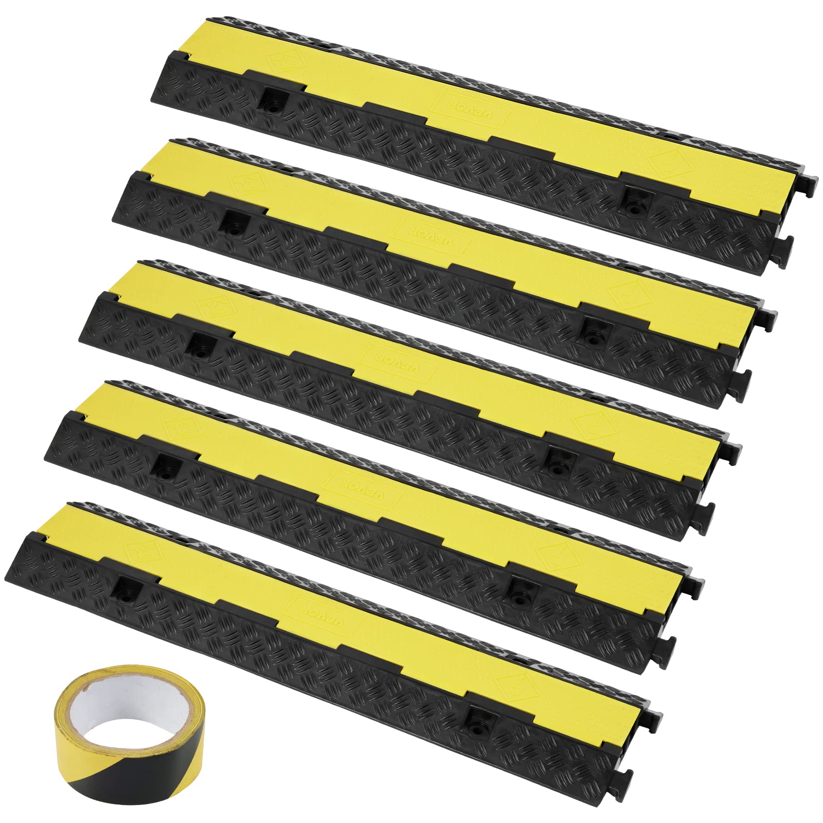 Foto 2 pulgar | Protector De Cable Ramp Vevor De 2 Canales, Capacidad De 12000 Libras - Venta Internacional.