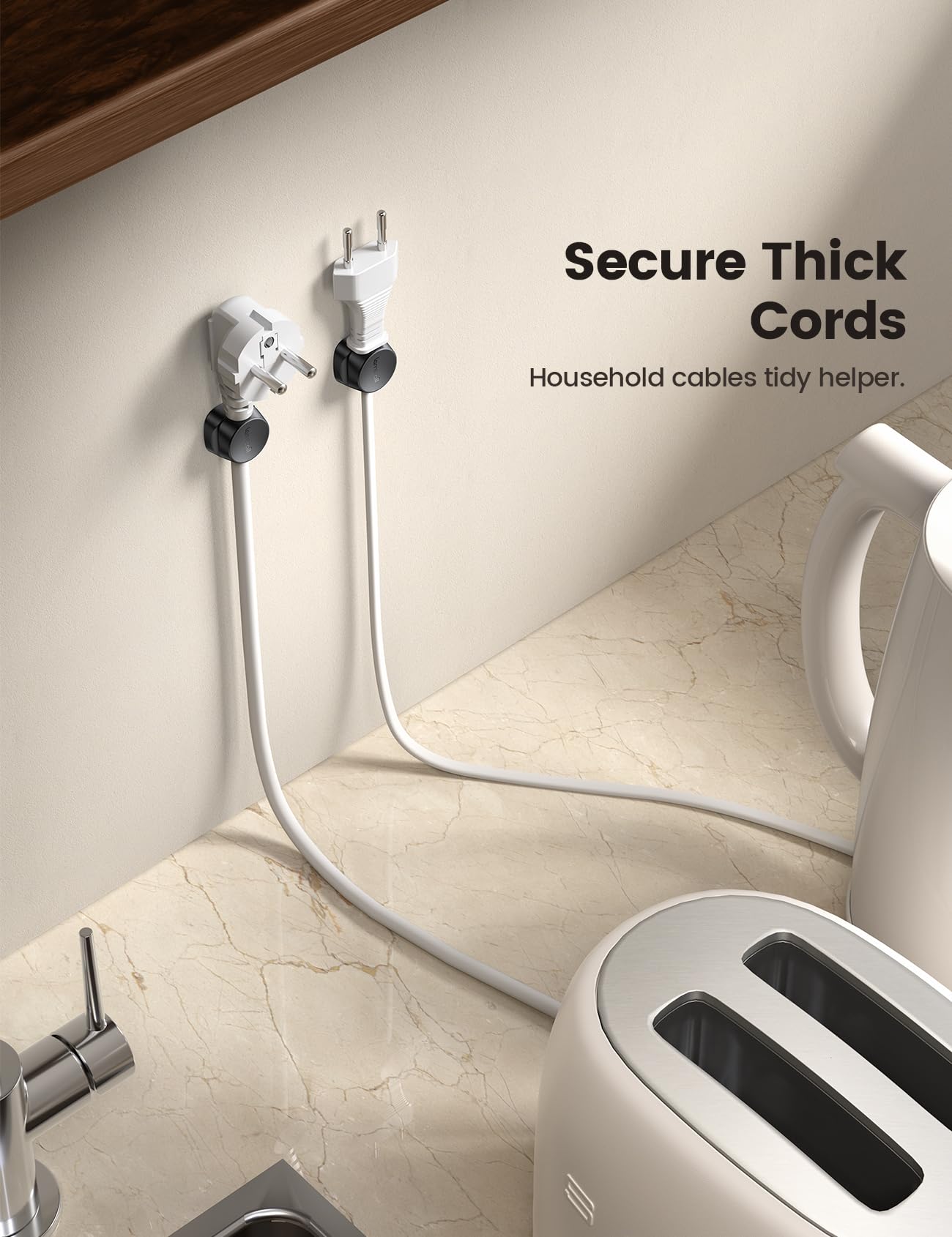 Foto 8 pulgar | Cord Organizer Lamicall Spring, Clips Para Sujetacables, Paquete De 6 - Venta Internacional.
