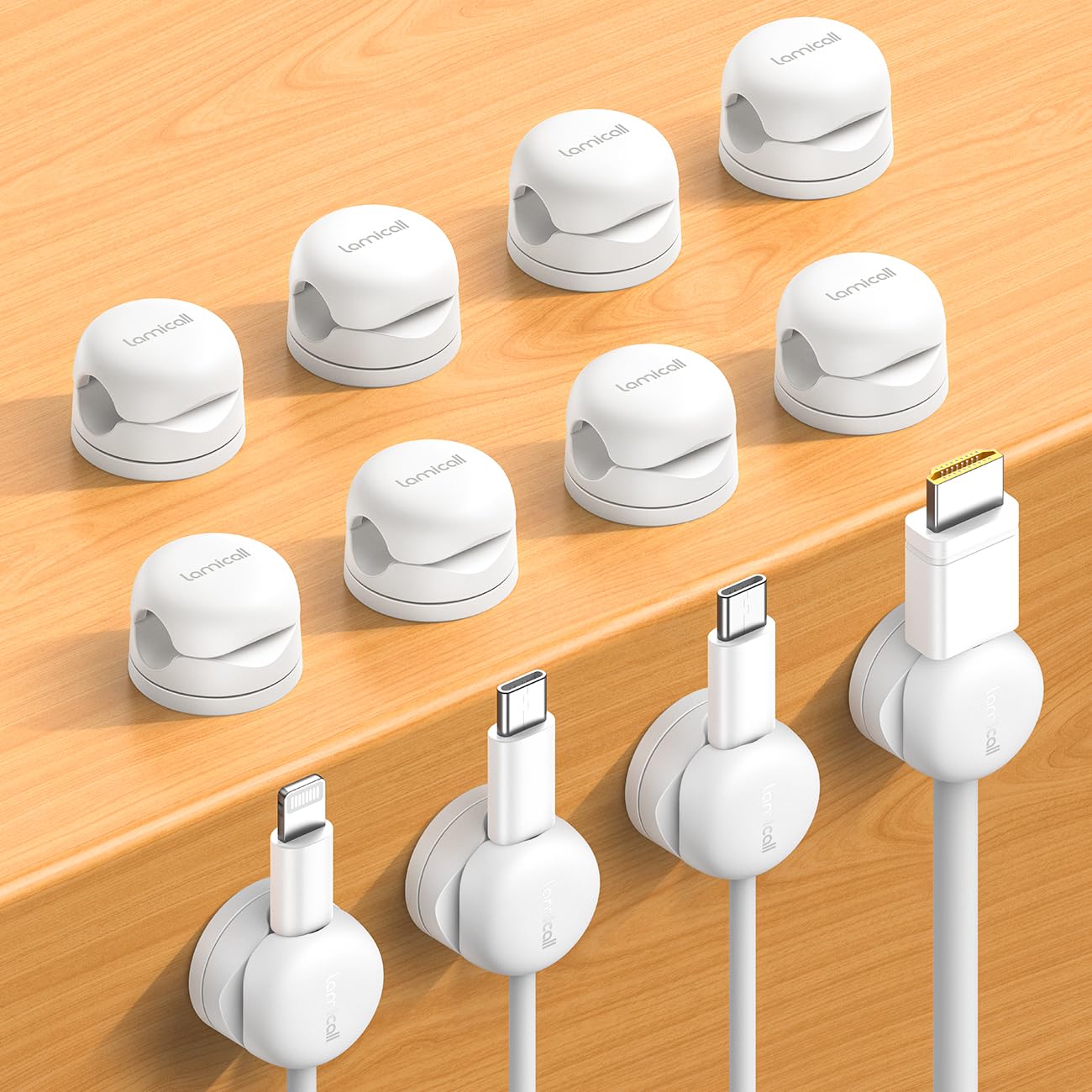 Foto 1 | Organizador De Cables, Paquete De 12 Soportes Giratorios Lamicall - Venta Internacional.