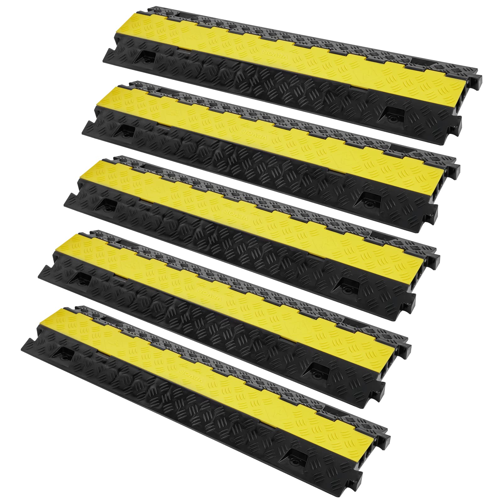 Foto 2 pulgar | Protector De Cable Ramp Vevor, 2 Canales, 10.000 Kg De Capacidad, Tpu - Venta Internacional.