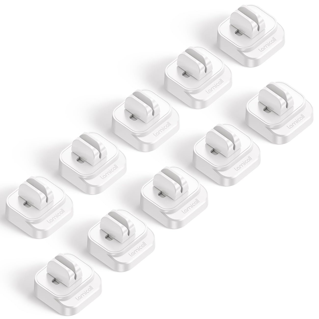 Foto 1 | Clips Para Soporte De Cable Lamicall, Clip Ajustable Para Cable 10-p - Venta Internacional.