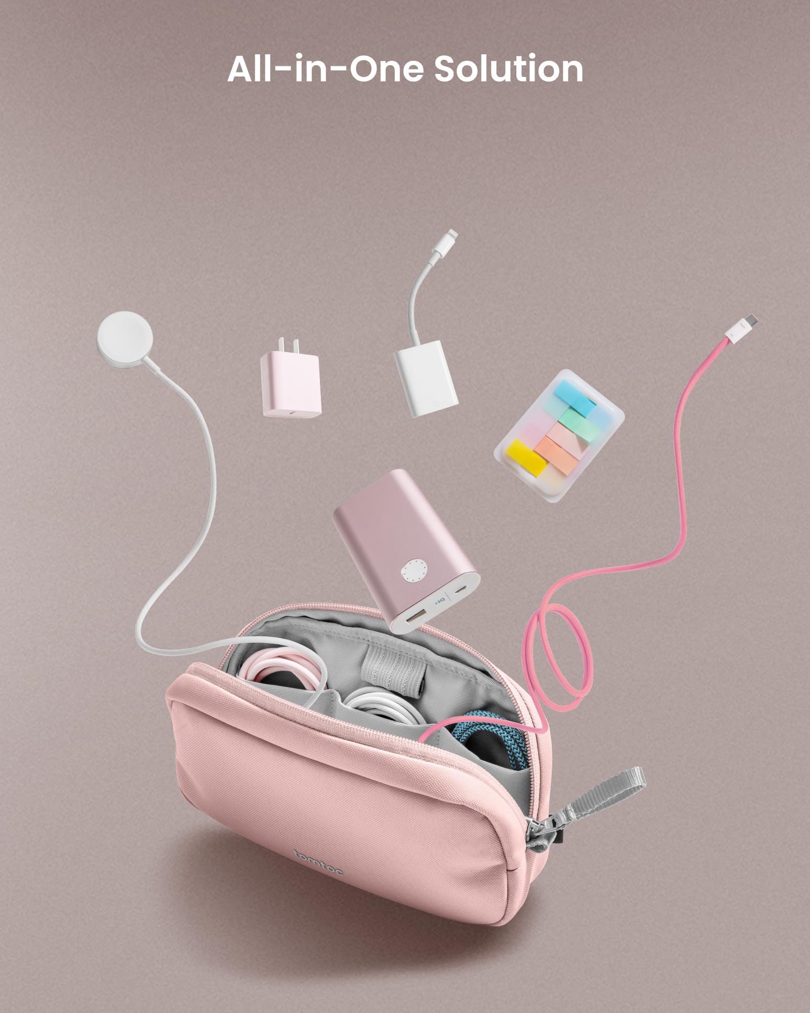 Foto 6 | Estuche De Viaje Tomtoc Electronics Organizer Resistente Al Agua - Venta Internacional.