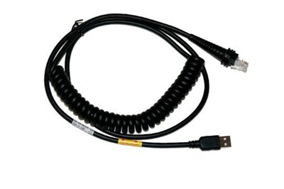 Foto 1 | Cable Usb En Espiral Honeywell Cbl-500-300-c00 Tipo A, 5 V, 3 M, Negro - Venta Internacional.