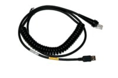 Foto 3 | Cable Usb En Espiral Honeywell Cbl-500-300-c00 Tipo A, 5 V, 3 M, Negro - Venta Internacional.