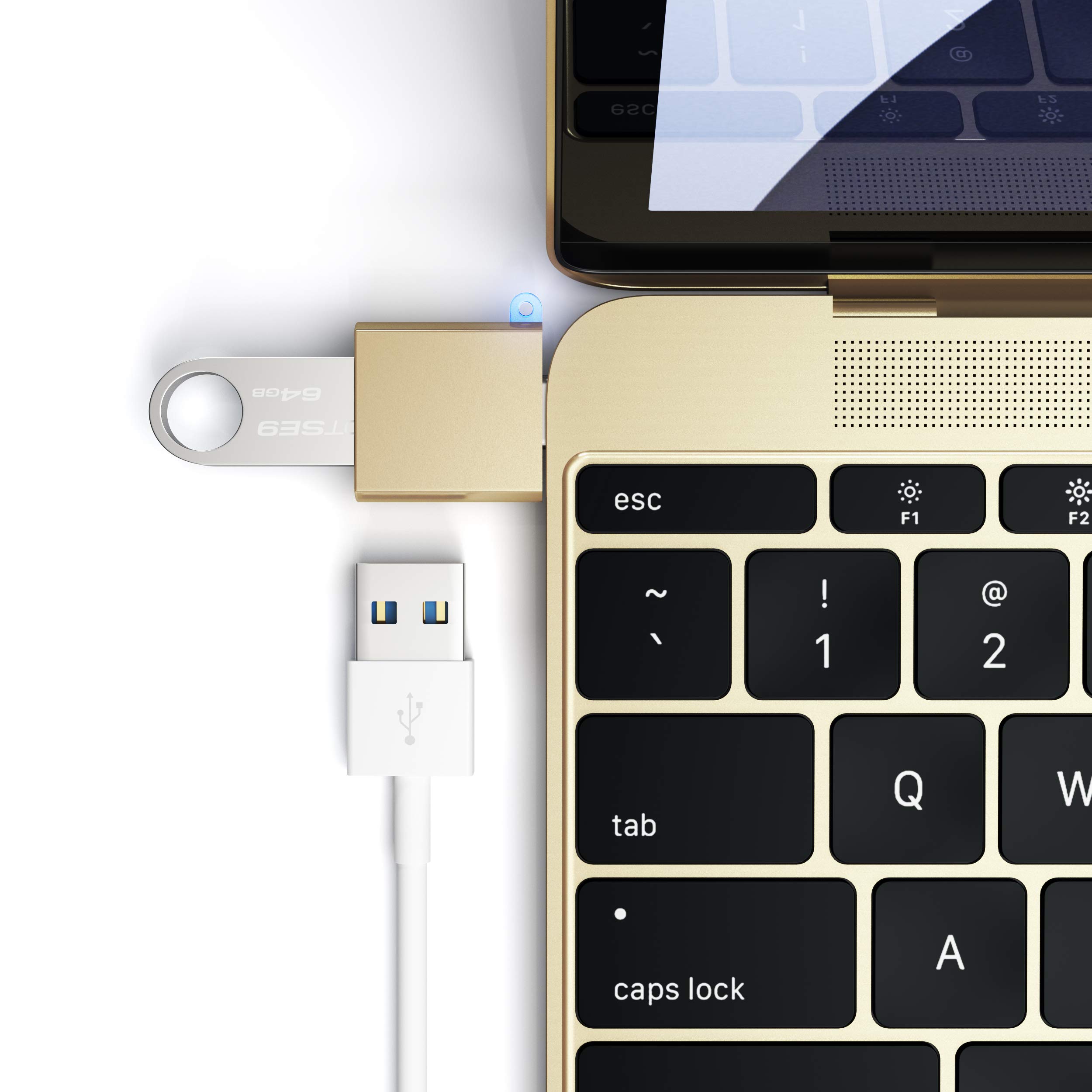 Foto 5 pulgar | Adaptador Usb-c A Usb-a Satechi Usbc Macho A Usba 3.0 Hembra - Venta Internacional.