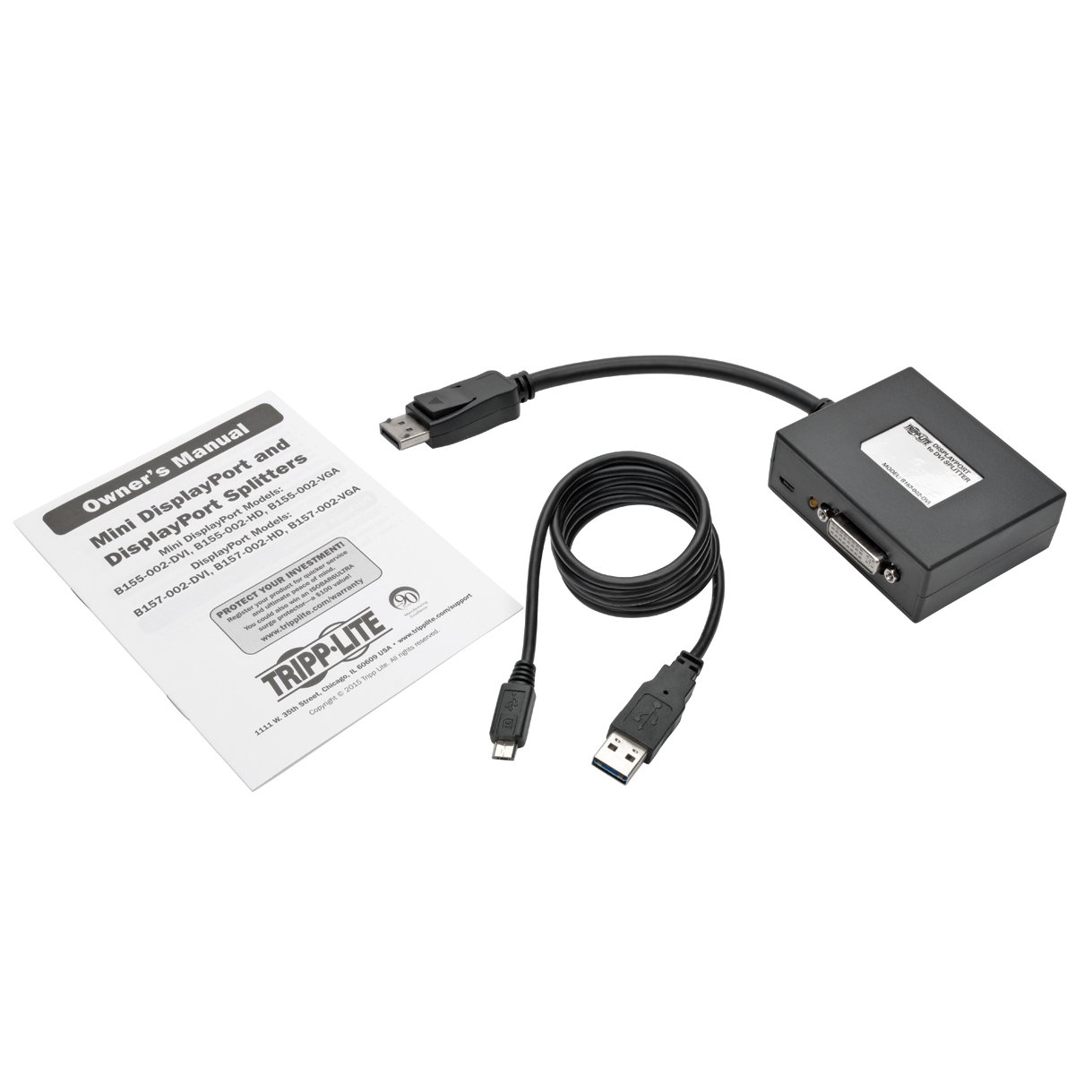 Foto 6 pulgar | Divisor Displayport A Dvi Tripp Lite B157-002-dvi 1080p - Venta Internacional.