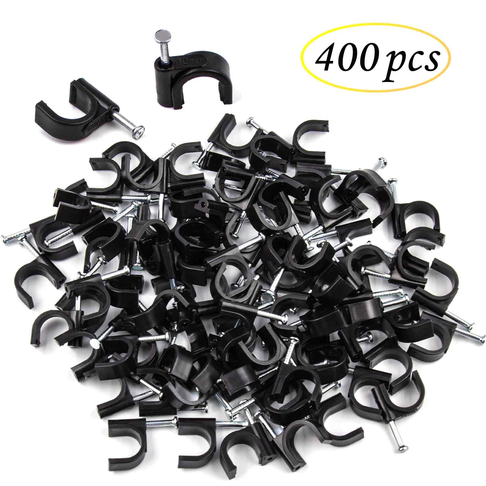 Foto 3 pulgar | Clips Easytle Black Para Gestión De Cables, 400 Unidades, Color Negro - Venta Internacional.