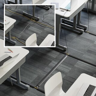 Foto 5 | Protector De Cable De Suelo D-line De 6 Pies, Negro - Venta Internacional.